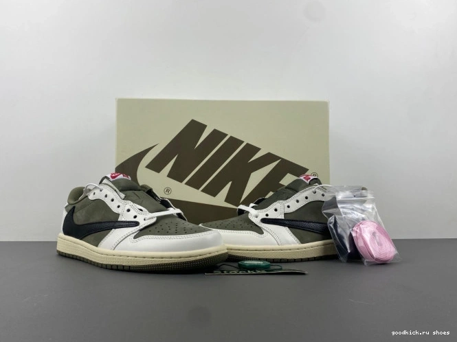 1 X MEDIUM LOW OLIVE OG AIR DM7866-200 SCOTT JORDAN TRAVIS 0719